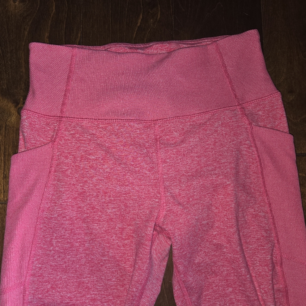 🌟EUC MEMBERS MARK HOT PINK LEGGINGS SIZE SIZE - Picture 2 of 3